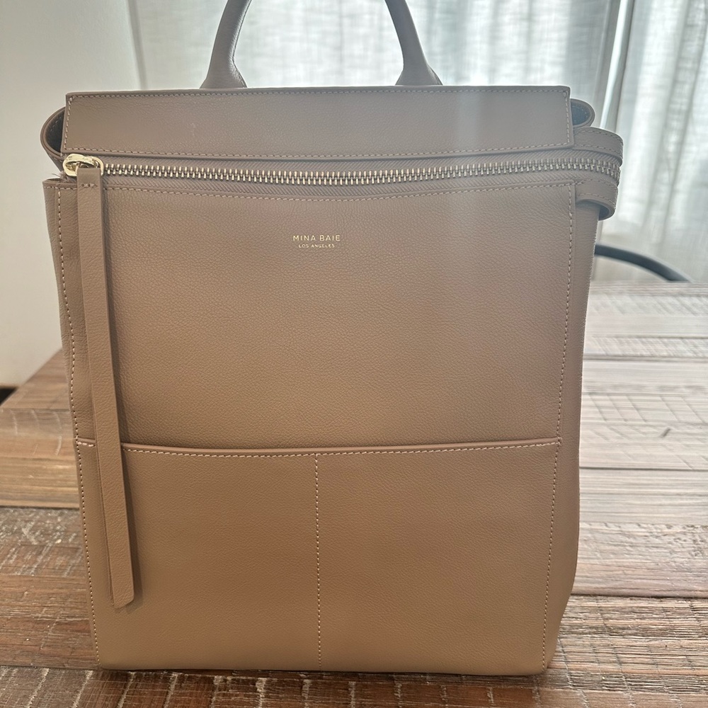 MINA BAIE MIDI Harper Leather Backback